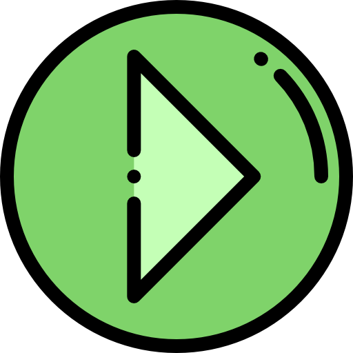 Play button Detailed Rounded Lineal color icon