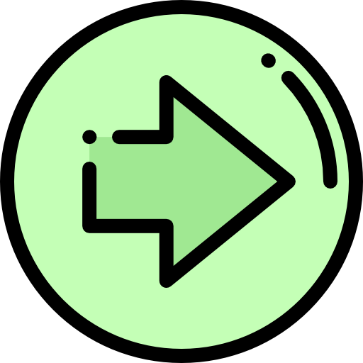Right arrow Detailed Rounded Lineal color icon