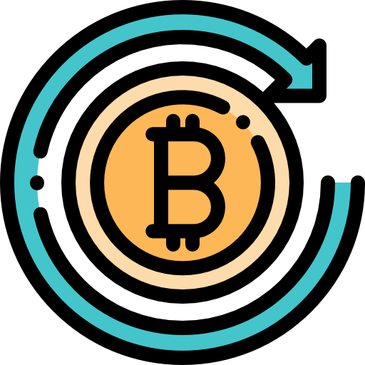 bitcoin Detailed Rounded Lineal color icon