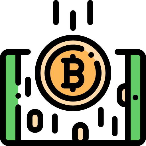 bitcoin Detailed Rounded Lineal color icon