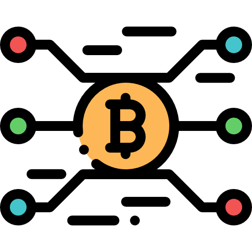 bitcoin Detailed Rounded Lineal color Ícone