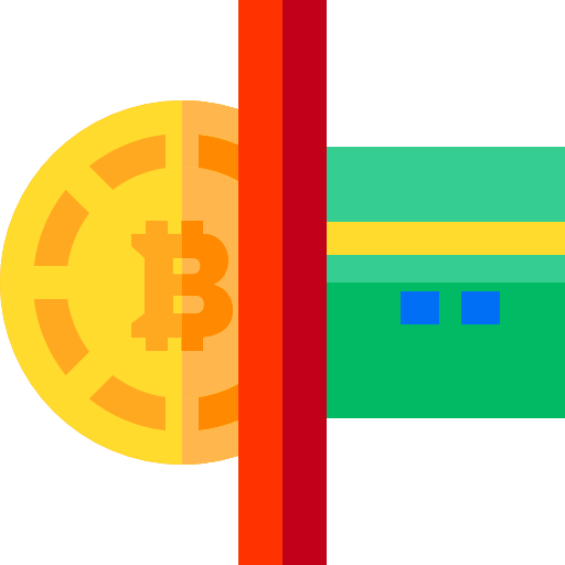 bitcoin Basic Straight Flat icon