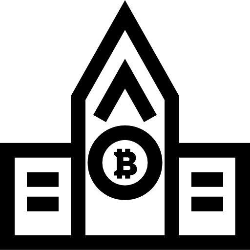 bitcoin Basic Straight Lineal icono