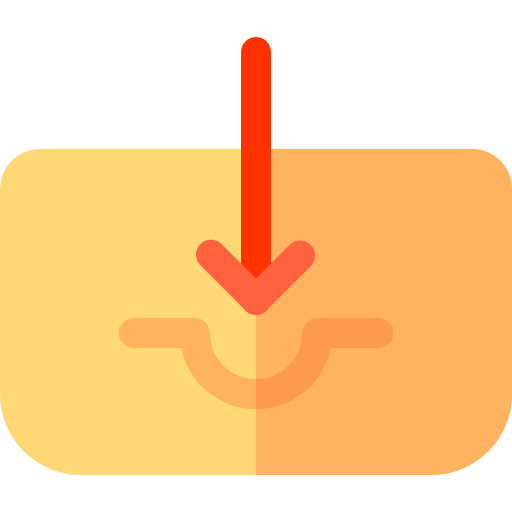 Inbox Basic Rounded Flat icon