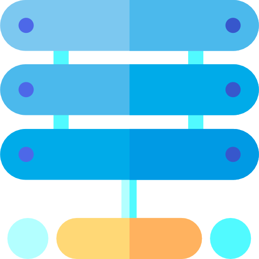 サーバ Basic Rounded Flat icon