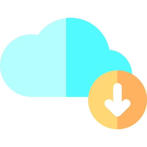 cloud computing Basic Rounded Flat icona