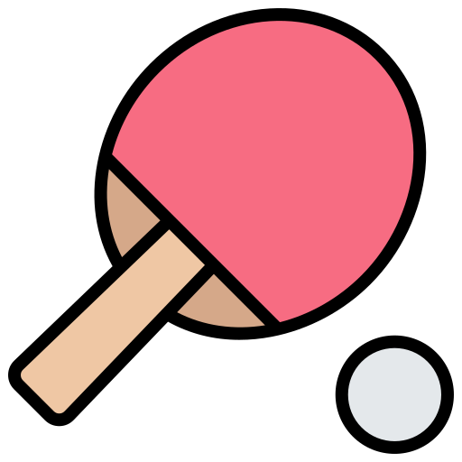 tennis de table Generic Outline Color Icône