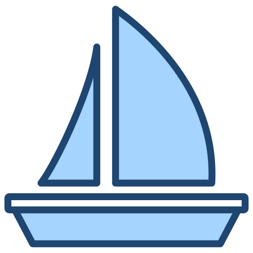 zeilboot Generic Blue icoon
