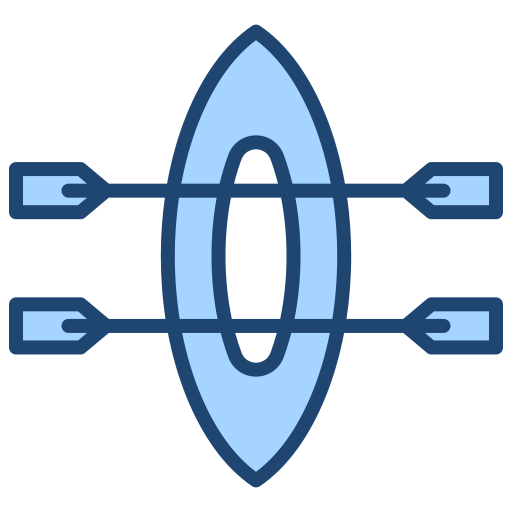 roeiboot Generic Blue icoon