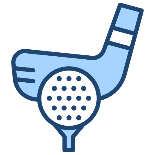 golfbal Generic Blue icoon