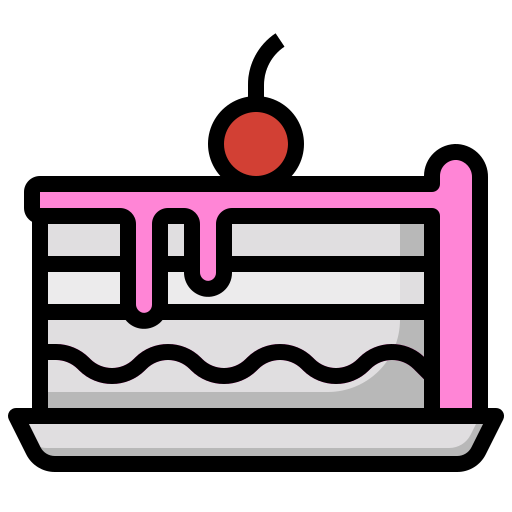 Cake slice Surang Lineal Color icon