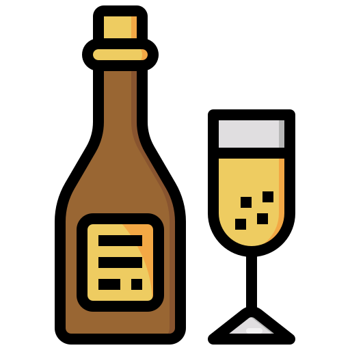 Champagne Surang Lineal Color icon