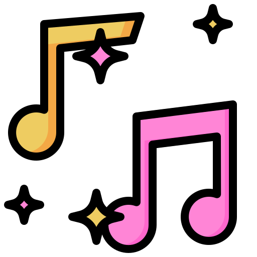 musik Surang Lineal Color icon