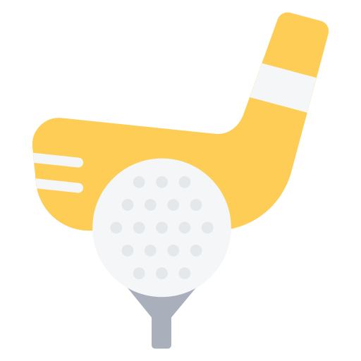 pelota de golf Generic Flat icono