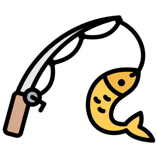 Рыболовное снаряжение Generic Outline Color иконка