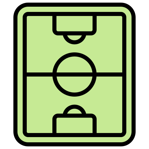 Football field Generic Outline Color icon