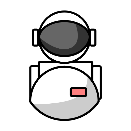 宇宙飛行士 Generic Outline Color icon