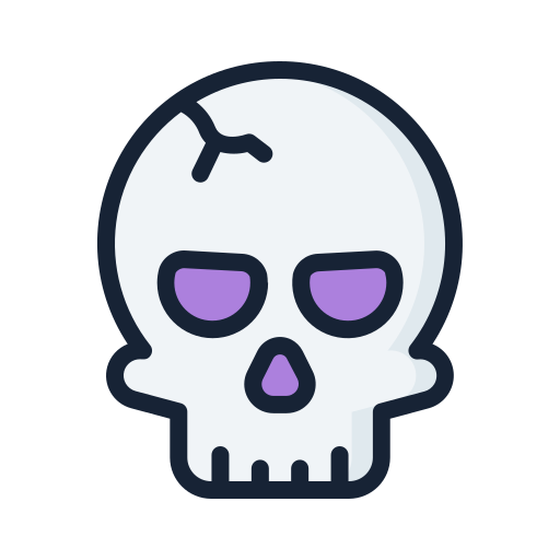 Skull Generic Outline Color icon