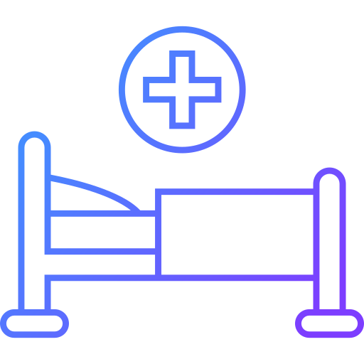 Hospital bed Generic Gradient icon