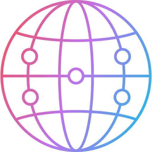 red mundial Generic Gradient icono
