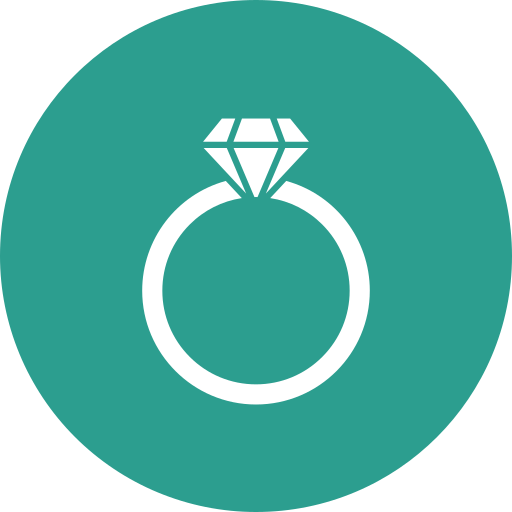 Diamond ring Generic Circular icon