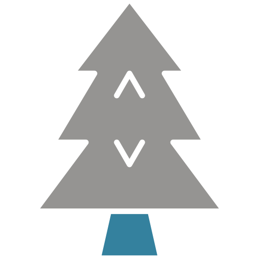 drzewko świąteczne Generic Flat ikona