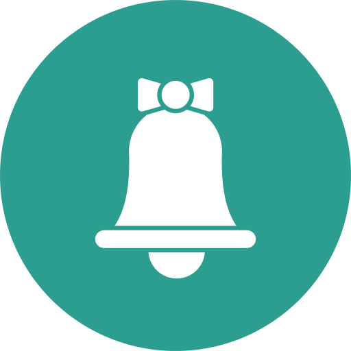 Christmas bell Generic Circular icon