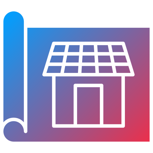 Solar house Generic Flat Gradient icon