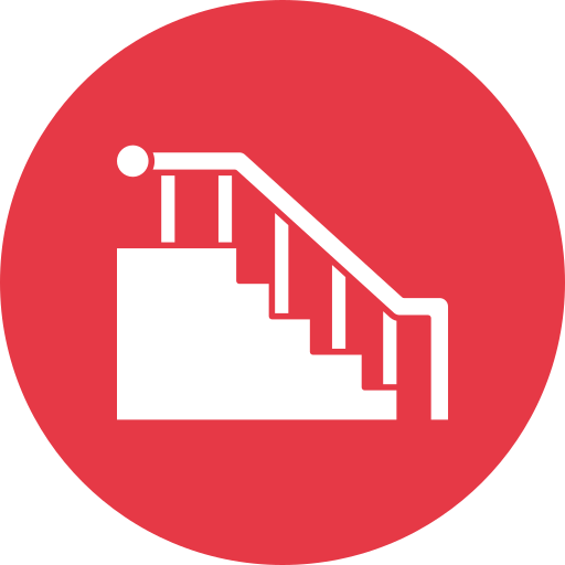 escaliers Generic Flat Icône
