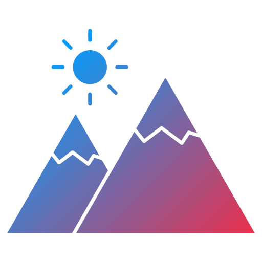 montagna Generic Flat Gradient icona