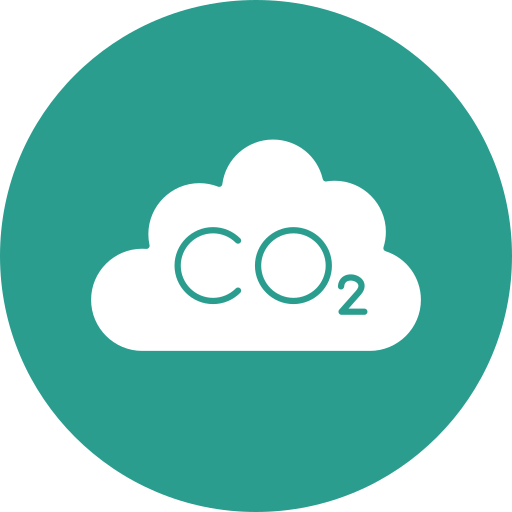 dióxido de carbono Generic Flat Ícone