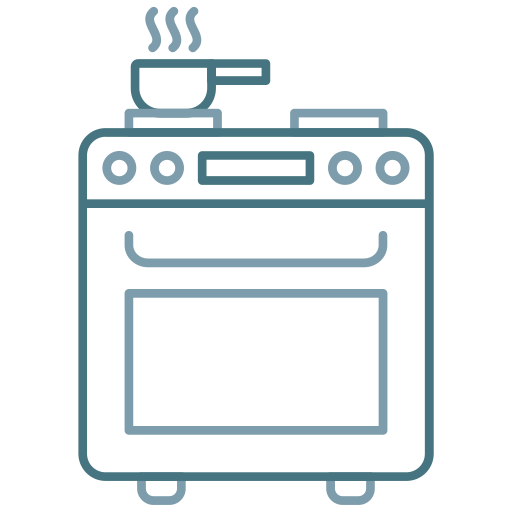 estufa de cocina Generic Outline Color icono