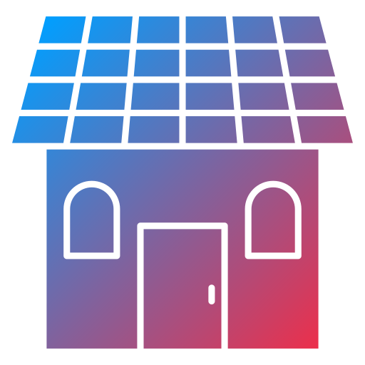 casa solar Generic Flat Gradient Ícone