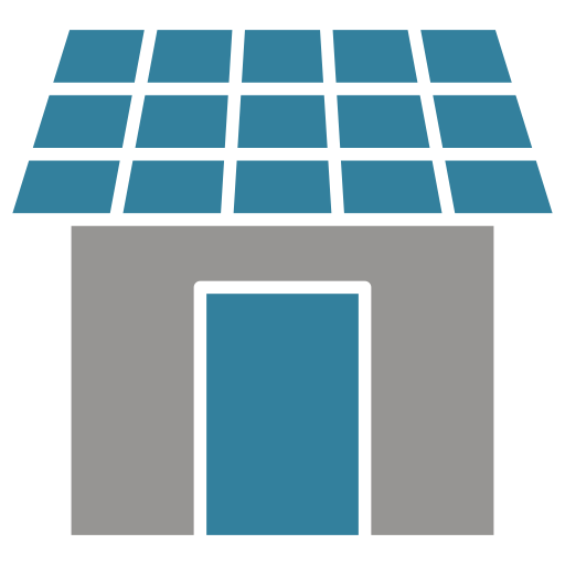 casa solare Generic Flat icona