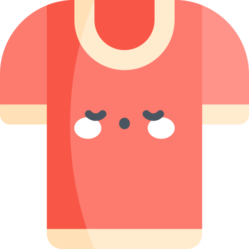 t-shirt Kawaii Flat icoon