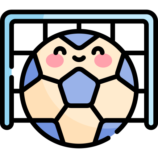 フットボール Kawaii Lineal color icon
