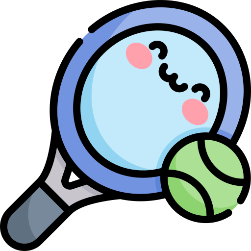 tenis Kawaii Lineal color icono