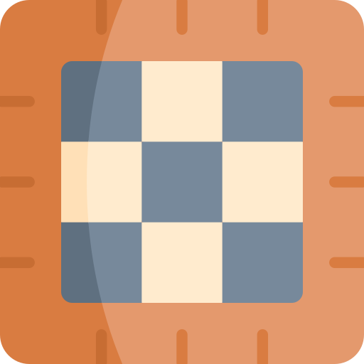 tablero de ajedrez Kawaii Flat icono