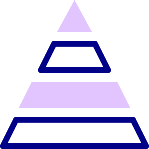 pyramide Detailed Mixed Lineal color icon