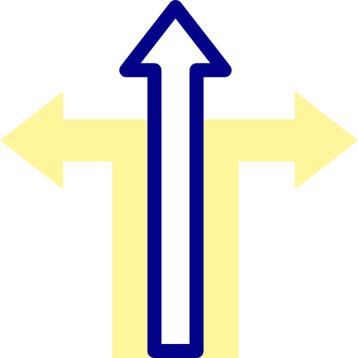 gráfico de flecha Detailed Mixed Lineal color icono