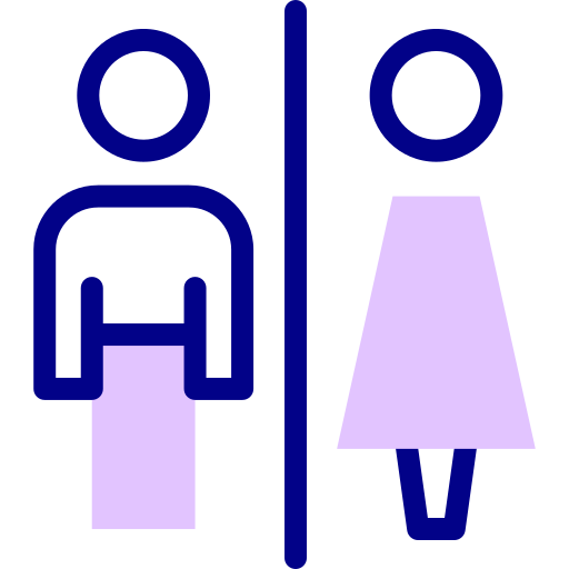 znaki toaletowe Detailed Mixed Lineal color ikona