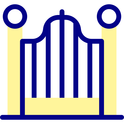 portão Detailed Mixed Lineal color Ícone