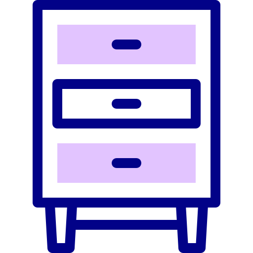 szuflady Detailed Mixed Lineal color ikona