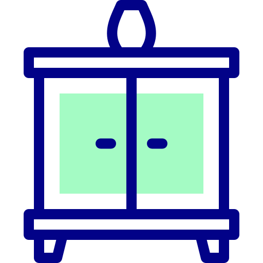 gabinet Detailed Mixed Lineal color ikona