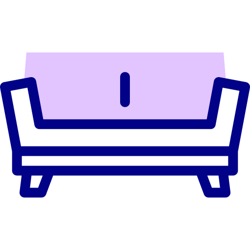 sofa Detailed Mixed Lineal color ikona