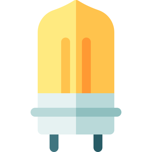 Halogen lamp Basic Rounded Flat icon