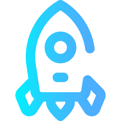 Rocket Super Basic Omission Gradient icon