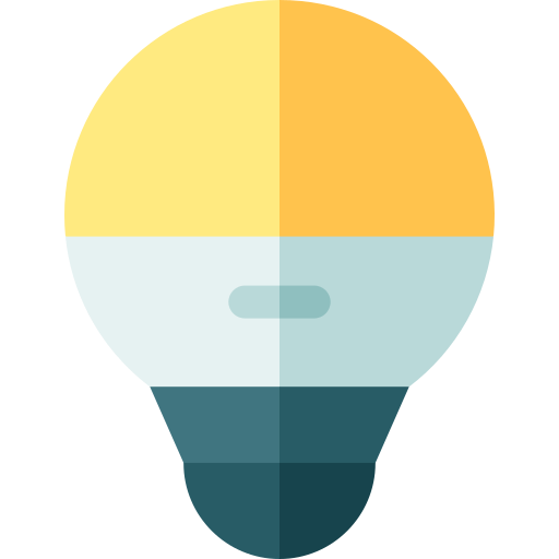 ledライト Basic Rounded Flat icon