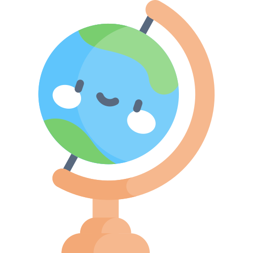 Globe Kawaii Flat icon