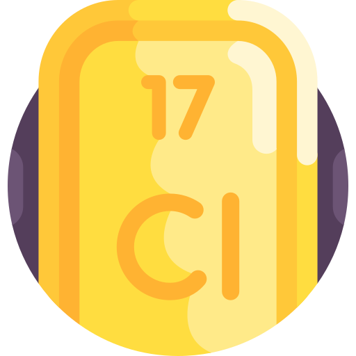 Chlorine Detailed Flat Circular Flat icon